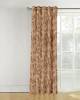 White polyester readymade curtains with small dual color texture